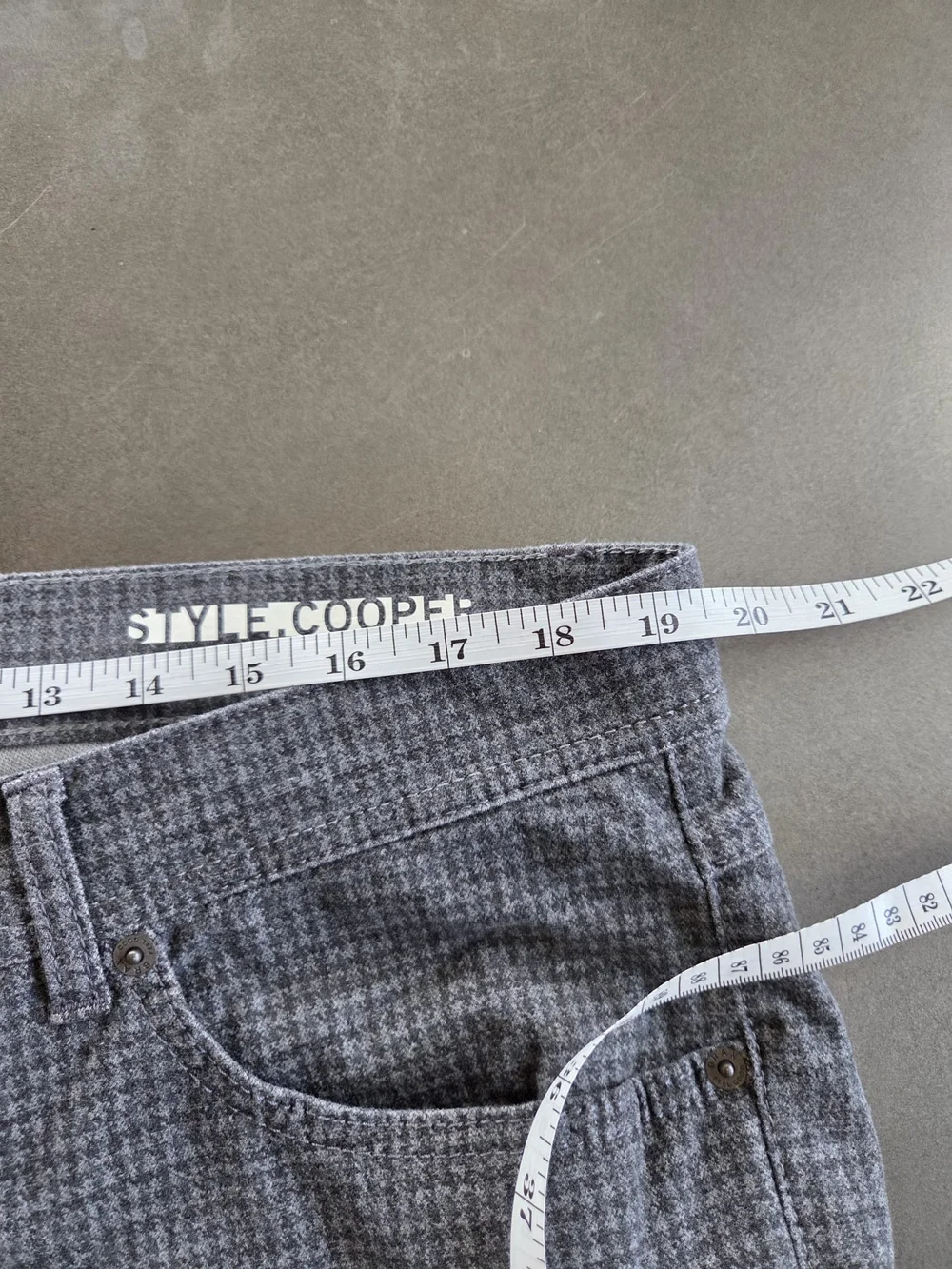 BRAX Mens Woo Look Cooper Fancy Grey Houndstooth Pants Size 40x34 NWT